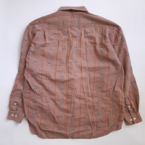 Vintage faded southwestern style stripe patterned shirt made in Japan - Picture 3 of 7